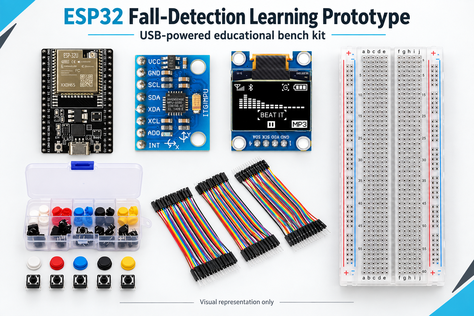 ESP32 Fall-Detection Learning Prototype