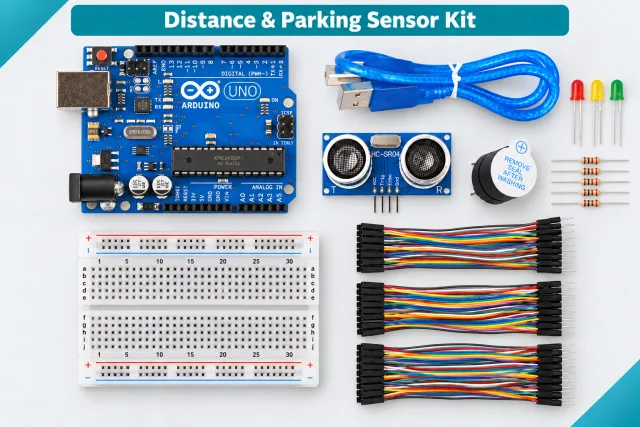 Arduino Ultrasonic Distance & Parking Learning Kit