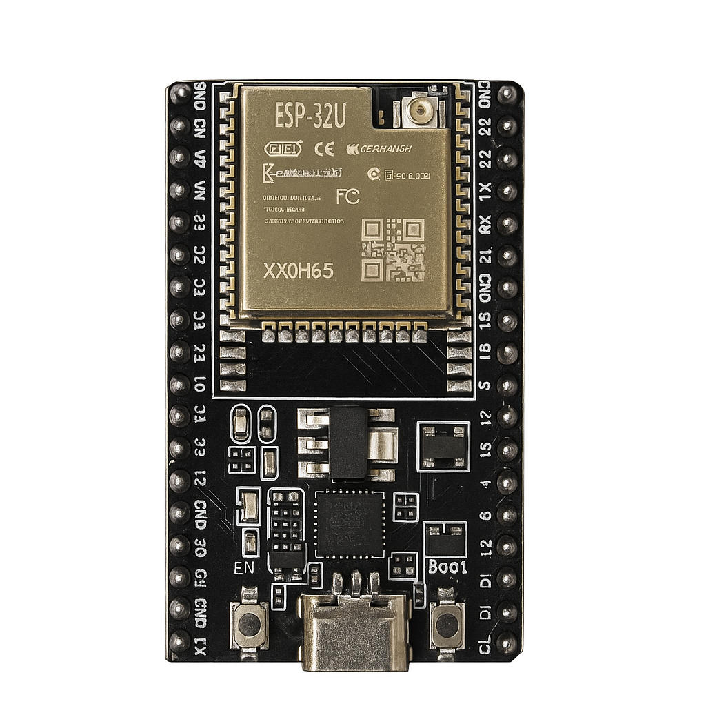 ESP32U Development Board, WiFi Bluetooth IoT NodeMCU-32 Module, DevKitC with TYPE-C Interface, Development Kit for Electronics Projects