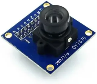 OV7670 Camera Module for Arduino & Microcontrollers, VGA 640x480 CMOS Image Sensor Board with SCCB/I2C Control, 8-Bit Parallel DVP Output, 3.3V Interface (Module Revision Varies)