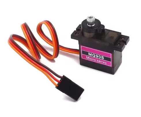 MG90S Micro Servo Motor, 360° Continuous Rotation Plastic Gear, Analog RC Servomotor, 4.8V–6V PWM Control for Arduino ESP32 Robot Car & DIY Projects, Includes Servo Horns + Mounting Screws – image 4