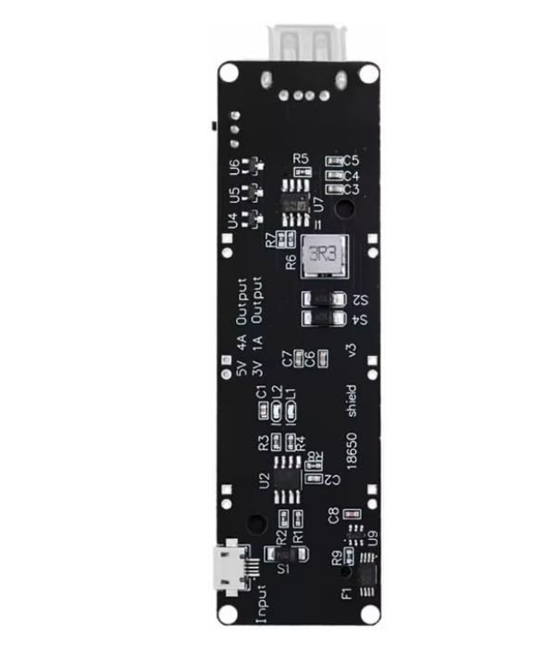 18650 Battery Shield V8 Power Supply Module, 5V USB Output Power Bank Board, Micro USB Charging, Single 18650 Holder, On/Off Switch, 3.7V/5V Outputs for Arduino ESP32 ESP8266 DIY Projects – image 2
