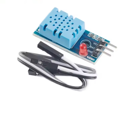 DHT11 Digital Temperature & Humidity Sensor Module, 3.3V–5V Single-Wire Output, Fast DIY Weather/Room Monitoring Sensor for Arduino UNO Nano ESP32 (3.3V Logic) and Raspberry Pi