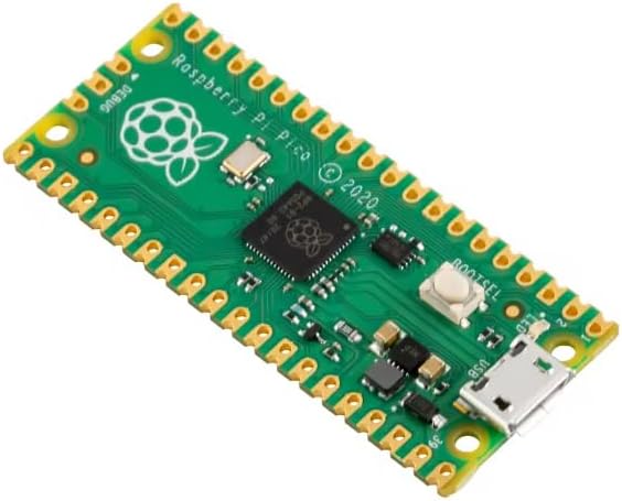 Raspberry Pi Pico RP2040 Microcontroller Board, Dual-Core Arm Cortex-M0+ Up to 133MHz, 264KB SRAM, 2MB Flash, Micro USB, 26 GPIO, PIO, ADC, MicroPython & Arduino Compatible
