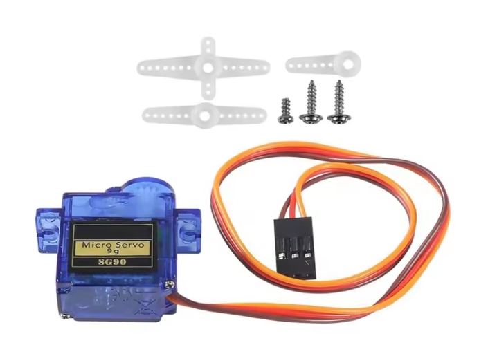 SG90 9g Micro Servo Motor, 180° Position Control PWM RC Servo, 4.8V–6V Mini Servomotor for Arduino ESP32 RC Models, Robot Arm, Steering, Pan/Tilt, Includes Servo Horns + Screws – image 4
