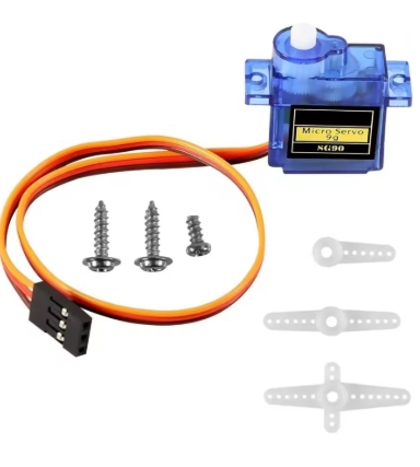 SG90 9g Micro Servo Motor, 180° Position Control PWM RC Servo, 4.8V–6V Mini Servomotor for Arduino ESP32 RC Models, Robot Arm, Steering, Pan/Tilt, Includes Servo Horns + Screws – image 2