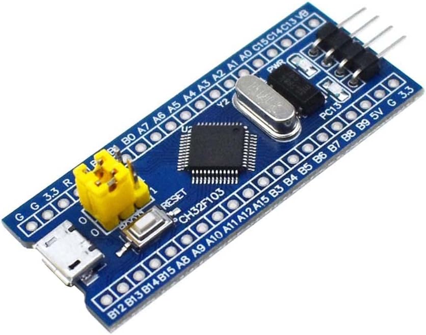 STM32F103C8T6 Development Board (Blue Pill), 32-Bit ARM Cortex-M3 MCU Module, 40-Pin Headers, Micro USB Type-MICRO Port, 3.3V Logic, PWM/I2C/SPI/UART, Arduino IDE Compatible for DIY Embedded Projects – image 2