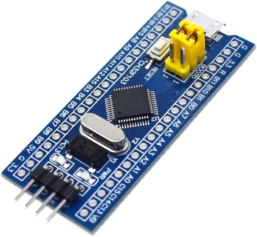 STM32F103C8T6 Development Board (Blue Pill), 32-Bit ARM Cortex-M3 MCU Module, 40-Pin Headers, Micro USB Type-MICRO Port, 3.3V Logic, PWM/I2C/SPI/UART, Arduino IDE Compatible for DIY Embedded Projects – image 3
