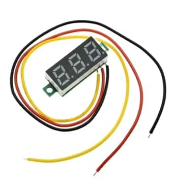 Mini Digital Voltmeter Module 0.28" Display, DC 2.5V–30V Voltage Tester, 3-Wire Panel Meter, Small Voltage Display for DIY Electronics
