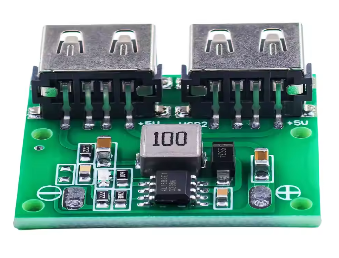 DC-DC Buck USB Power Supply Module, 6-26V to 5.2V 3A Step-Down Converter, Dual USB Output for DIY Electronics – image 3