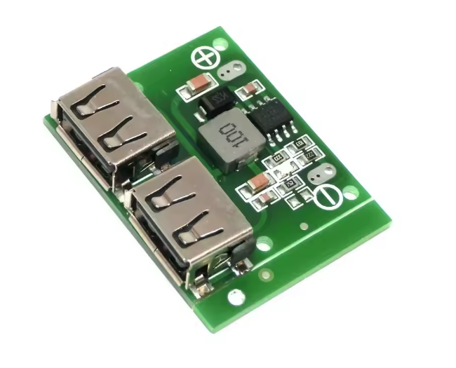 DC-DC Buck USB Power Supply Module, 6-26V to 5.2V 3A Step-Down Converter, Dual USB Output for DIY Electronics
