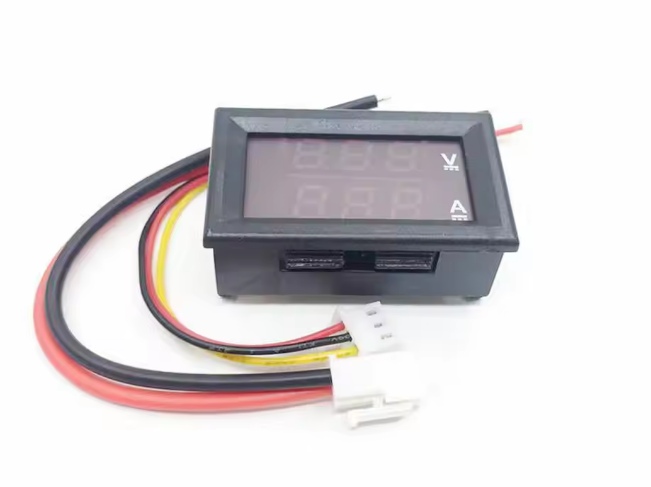 DC Digital Voltmeter Ammeter Panel Meter, 0–100V Voltage + 0–10A Current Monitor, 0.28" Dual Display Gauge, 4.5–30V Powered – image 4