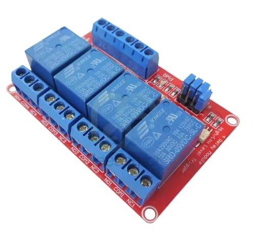 4 Channel Relay Module, DC 5V, High/Low Level Trigger, Optocoupler Shield for Arduino – image 3