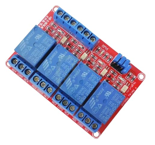 4 Channel Relay Module, DC 5V, High/Low Level Trigger, Optocoupler Shield for Arduino – image 2