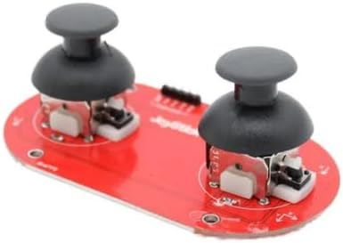 Dual Analog Joystick X2 Game Controller Module for Arduino & Microcontrollers, Red PCB, 2-Axis Thumbsticks with Push Button Switches, Analog Output, DIY Robotics RC Control Input Board – image 3