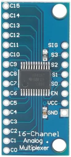 CD74HC4067 16-Channel Analog/Digital Multiplexer Module 3.3V/5V, 16:1 Signal Selector Breakout Board with S0-S3 EN SIG, for Arduino ESP32 ESP8266 ADC GPIO Sensor Expansion – image 3