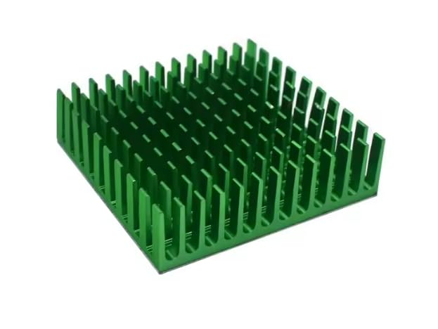 Aluminum Heat Sink 40x40x11mm Green Anodized Cooling Radiator for IC CPU GPU LED Driver Router PCB, DIY Electronics Heat Dissipation Thermal Management