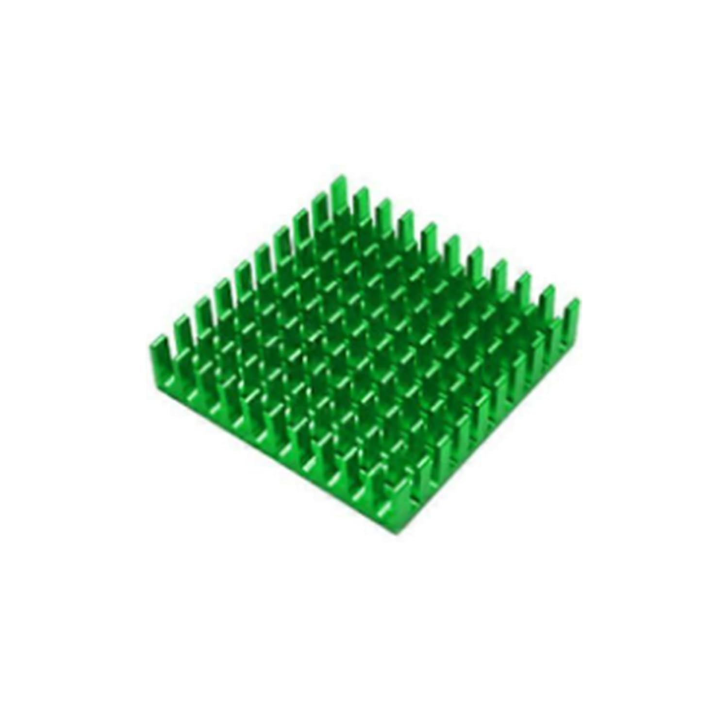 Aluminum Heat Sink 40x40x11mm Green Anodized Cooling Radiator for IC CPU GPU LED Driver Router PCB, DIY Electronics Heat Dissipation Thermal Management – image 4