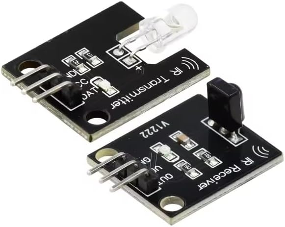 IR Infrared Transmitter + Receiver Module Set 38KHz, Digital IR Sensor Pair with 3-Pin Interface for Arduino UNO Mega Nano, DIY Remote Control Decode/Send, Electronic Building Block – image 4