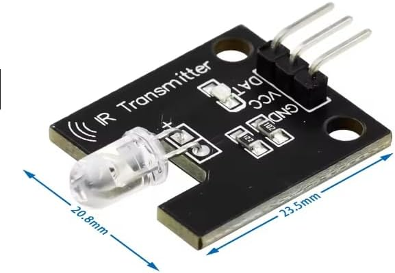 IR Infrared Transmitter + Receiver Module Set 38KHz, Digital IR Sensor Pair with 3-Pin Interface for Arduino UNO Mega Nano, DIY Remote Control Decode/Send, Electronic Building Block – image 3