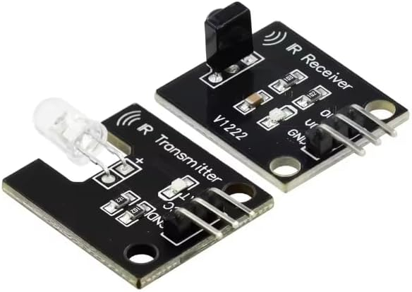 IR Infrared Transmitter + Receiver Module Set 38KHz, Digital IR Sensor Pair with 3-Pin Interface for Arduino UNO Mega Nano, DIY Remote Control Decode/Send, Electronic Building Block