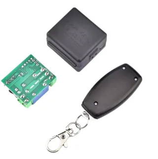 433MHz RF Wireless Remote Control Switch – DC 12V 10A Single-Channel Relay Receiver + Transmitter