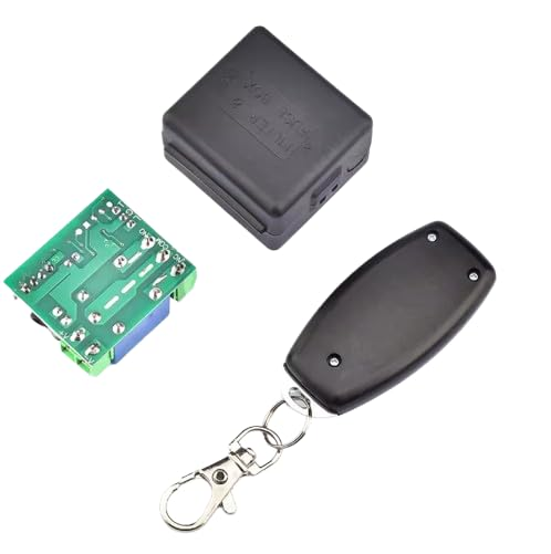 433MHz RF Wireless Remote Control Switch – DC 12V 10A Single-Channel Relay Receiver + Transmitter