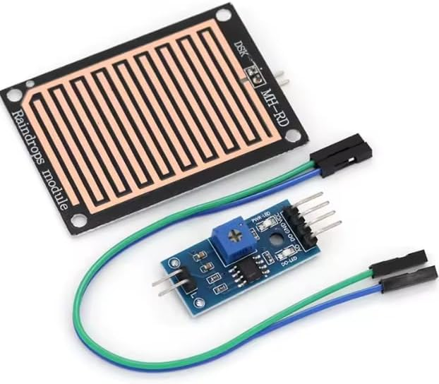 Rain Detection Sensor Module with Humidity Detection, High Sensitivity for Arduino, with LED Indicator