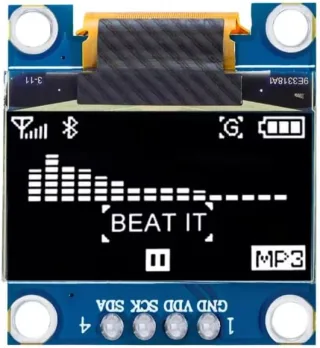 0.96" OLED Display Module 128x64 I2C (White)