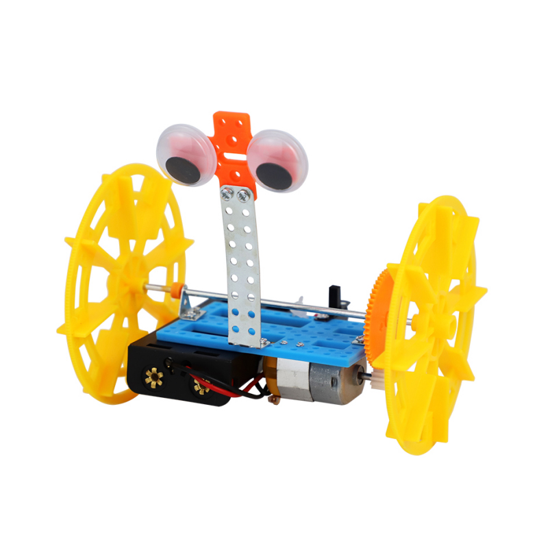 DIY Two-Wheeled Balance Car STEM Kit, Self-Balancing Science Assembly Toy with Motor & Wheels (Educational Build Set)