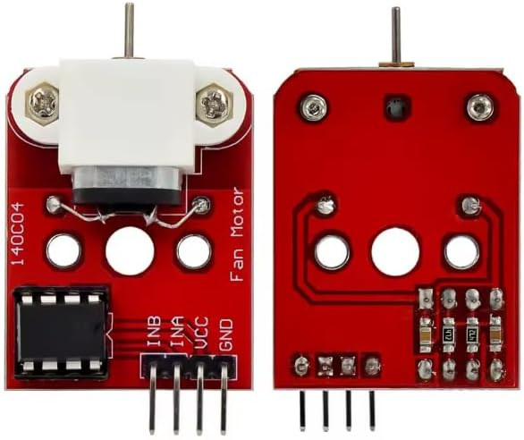 L9110 DC Fan Module, 5V MCU Development Board with Red Propeller, Fire Fighting Robot Component – image 2