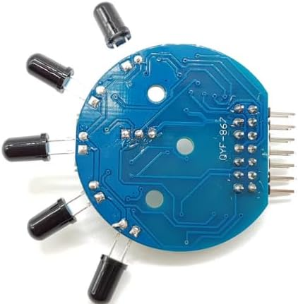 5-Channel Flame Sensor Module for Arduino, 3.3V-5V IR Fire Detection Array Board, 5-Way Directional Digital Outputs D1-D5 (A1-A5), Adjustable Sensitivity for Robotics & DIY – image 3