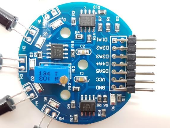 5-Channel Flame Sensor Module for Arduino, 3.3V-5V IR Fire Detection Array Board, 5-Way Directional Digital Outputs D1-D5 (A1-A5), Adjustable Sensitivity for Robotics & DIY – image 2