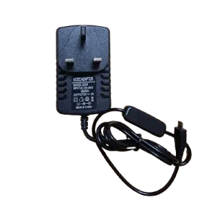 5V Raspberry Pi Power Adapter with Inline On/Off Switch, Wall Plug Power Supply for Raspberry Pi (Micro-USB Connector)