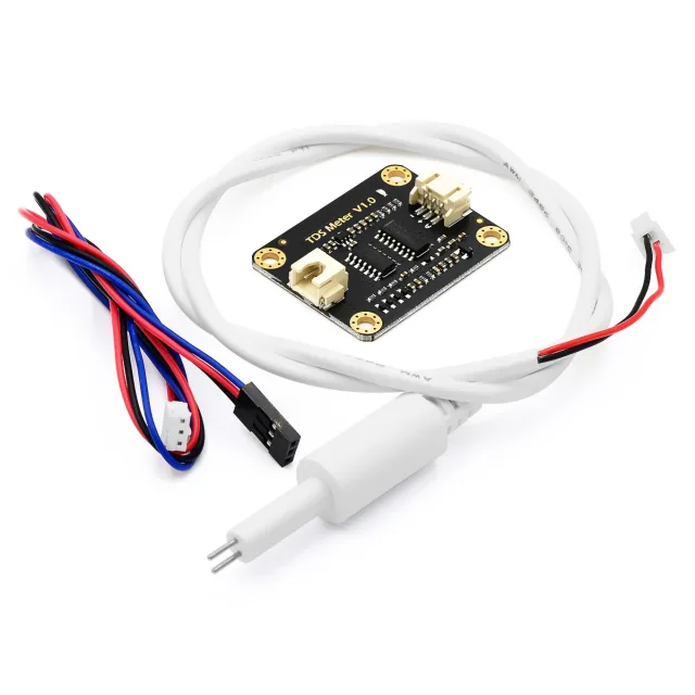TDS Meter Sensor Module with Probe Cable, Water Quality Total Dissolved Solids Measurement Board for Arduino & DIY Monitoring