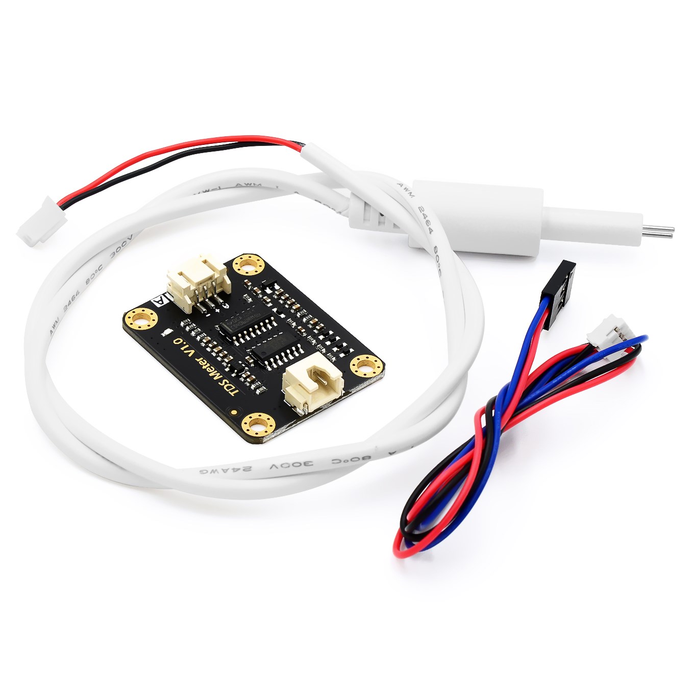 TDS Meter Sensor Module with Probe Cable, Water Quality Total Dissolved Solids Measurement Board for Arduino & DIY Monitoring – image 2