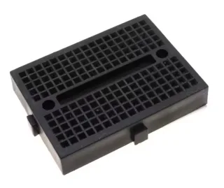 Mini Solderless Prototype Breadboard, 170 Tie-Points, 35×47×8.5mm, Black, for Arduino & DIY Circuits