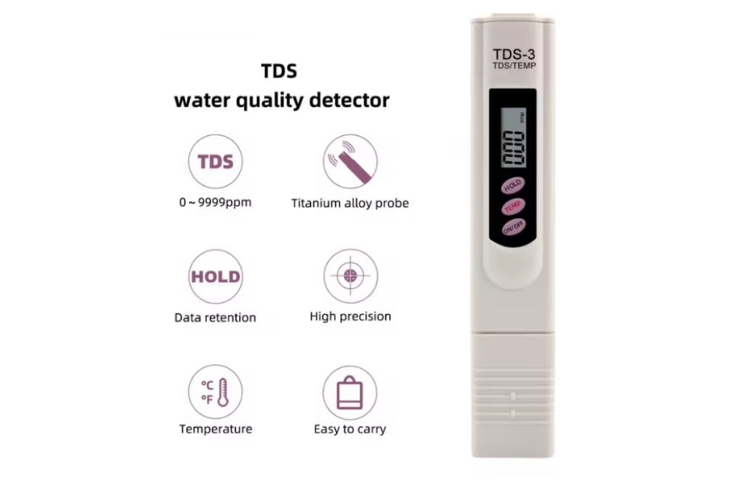 Digital TDS Meter Pen with Temperature, Water Quality Tester (0–9999 ppm) with Hold Function – image 3