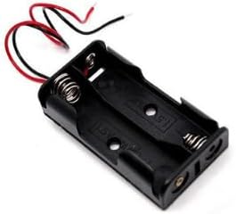 2×AA Battery Holder Case with Lead Wires, Series 3V Battery Box for DIY Electronics Projects – image 2