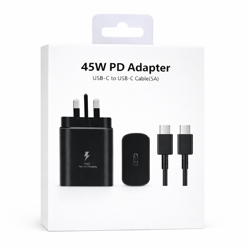 45W USB-C PD Fast Charger with 1m Type-C Cable, Power Delivery Wall Adapter for USB-C Phones and Tablets, Compatible with Samsung Galaxy S25/S24 Ultra – image 3