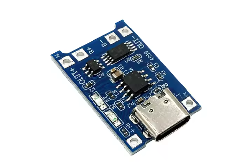 TP4056 Micro USB 5V 1A Li-ion Battery Charger Module with Protection for 1S 3.7V 18650 Cells, Overcharge/Overdischarge/Short-Circuit Safety, DIY Power Bank Charging Board – image 2