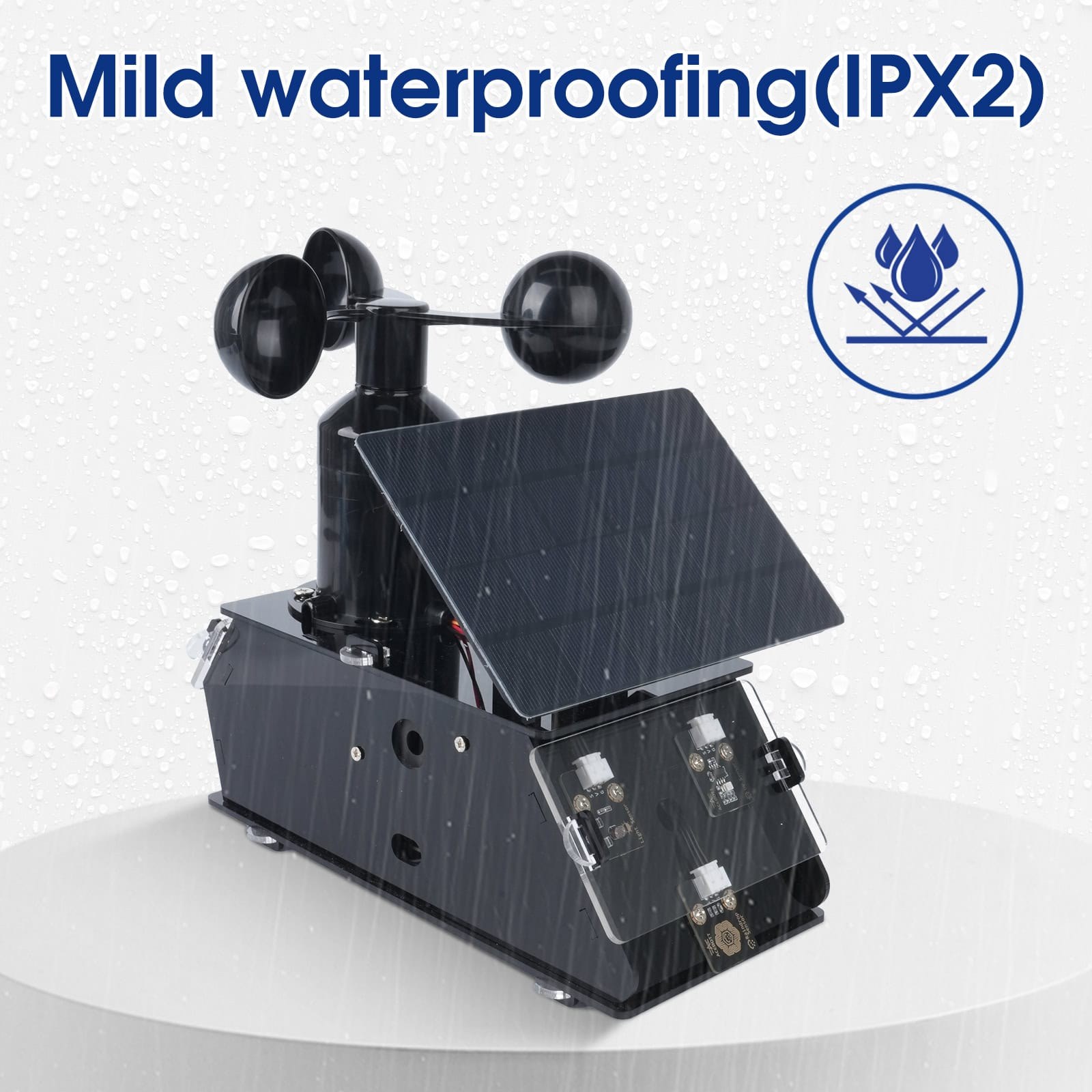ESP32 IoT Weather Station STEM Kit with Solar Panel, 8-Sensor Environmental Monitoring, App/Web Control, Arduino-Compatible Coding (Arduino IDE, Blockly, Python) for Home & K-12 Classroom – image 5