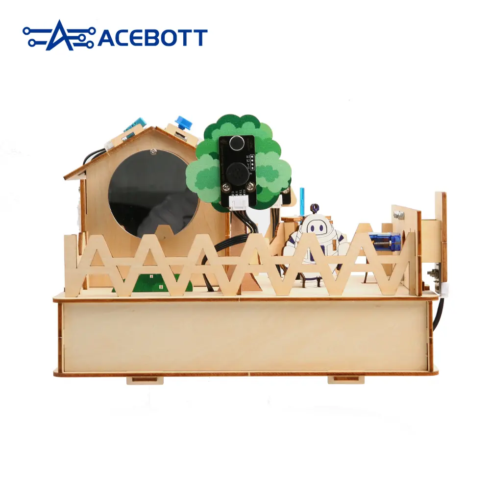 ACEBOTT QE001 Smart Home IoT STEM Education Kit with ESP32 Controller Board, Scratch/Arduino/Python Coding, RFID Door Access, Rain Sensor Auto Window, Voice & App Control Projects for K-12 Classroom/Home – image 2