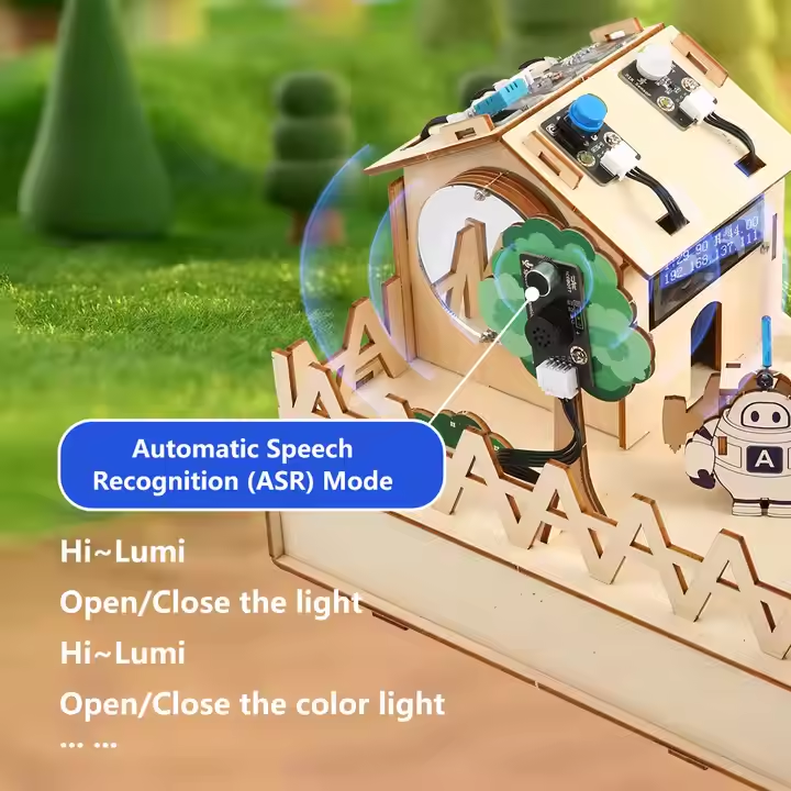 ACEBOTT QE001 Smart Home IoT STEM Education Kit with ESP32 Controller Board, Scratch/Arduino/Python Coding, RFID Door Access, Rain Sensor Auto Window, Voice & App Control Projects for K-12 Classroom/Home – image 5