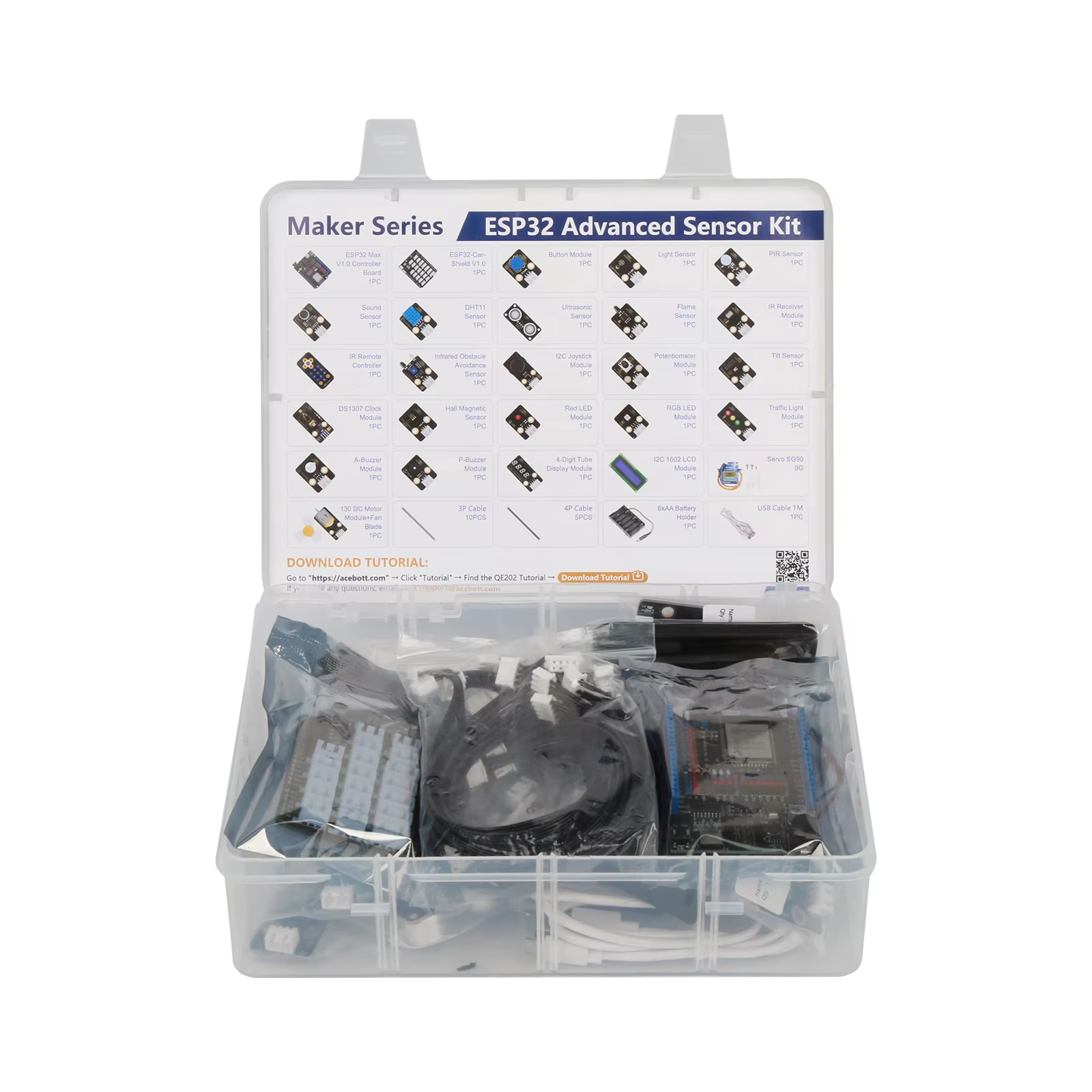 ACEBOTT QE202 ESP32 Advanced Sensor Kit (26-in-1) — view 7
