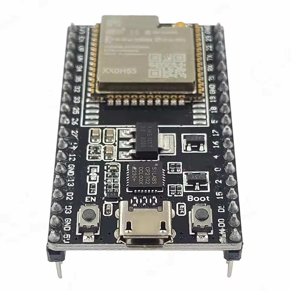 ESP32U Development Board WiFi Bluetooth IoT NodeMCU-32 DevKitC Module with Micro-USB Interface for Arduino IDE, MicroPython & ESP-IDF Prototyping, Electronics Projects