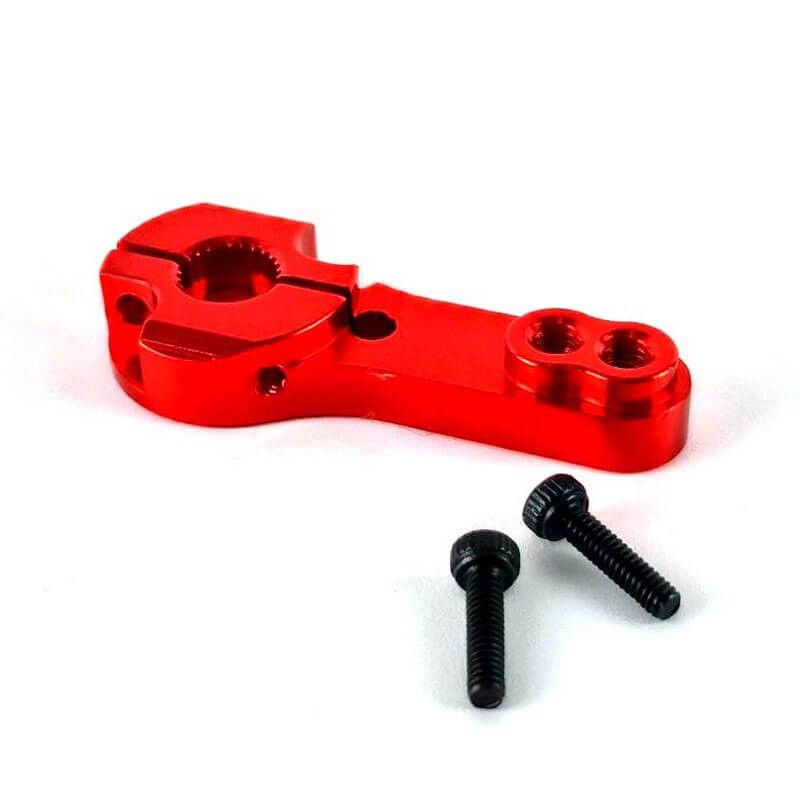 Red CNC Aluminum Servo Motor Arm Horn 25T AL Alloy for 1/8 1/10 RC Car Torque Metal Pro EMAX Servo MG995 MG946R MG996R MG945 S3003 Heavy Duty Steering Linkage Upgrade Part