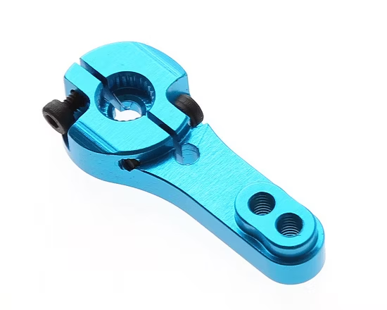 Blue CNC Aluminum Servo Motor Arm Horn 25T AL Alloy for 1/8 1/10 RC Car Torque Metal Pro EMAX Servo Compatible with MG995 MG946R MG996R MG945 S3003 High-Strength Steering Servo Upgrade Part