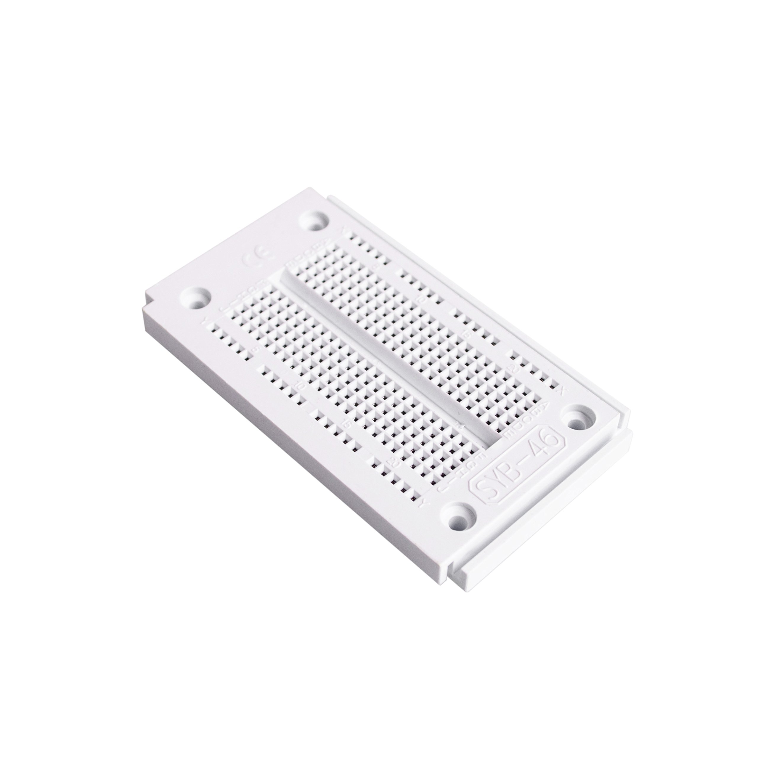 Solderless Breadboard 270 Tie Points - SYB-46 Prototype Board (9.05x5.26x0.86cm) with Self-Adhesive Backing for Arduino, Raspberry Pi, and DIY Electronic Circuit Prototyping – image 3