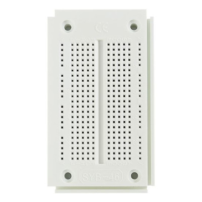 Solderless Breadboard 270 Tie Points - SYB-46 Prototype Board (9.05x5.26x0.86cm) with Self-Adhesive Backing for Arduino, Raspberry Pi, and DIY Electronic Circuit Prototyping